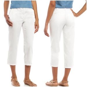 Crown & Ivy Charlotte Relaxed Rolled Chino Pants